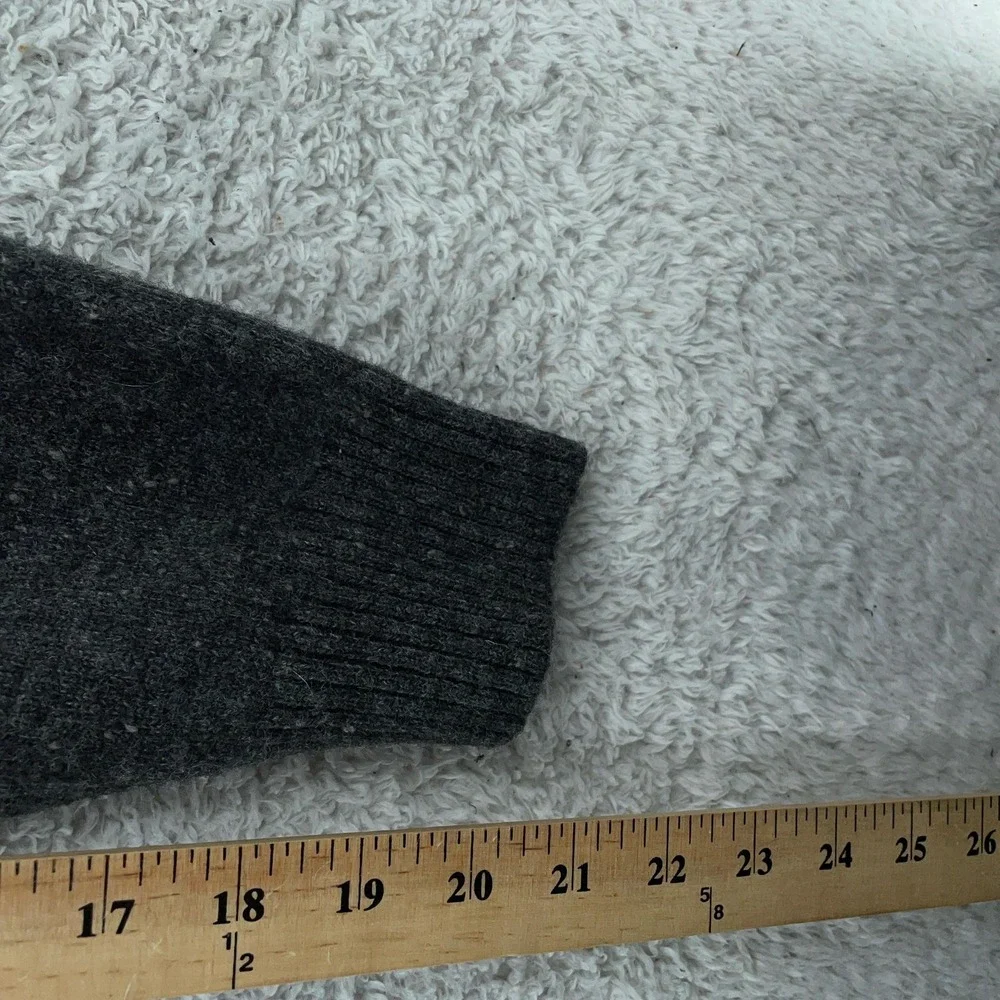 Woolrich Sweater FITS XL Gray Half Zip Pullover Wool Blend‎